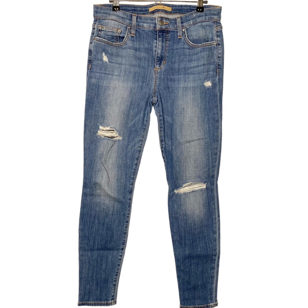 Joe’s Distressed Blue Jeans High Rise Crop Women’s Size 29